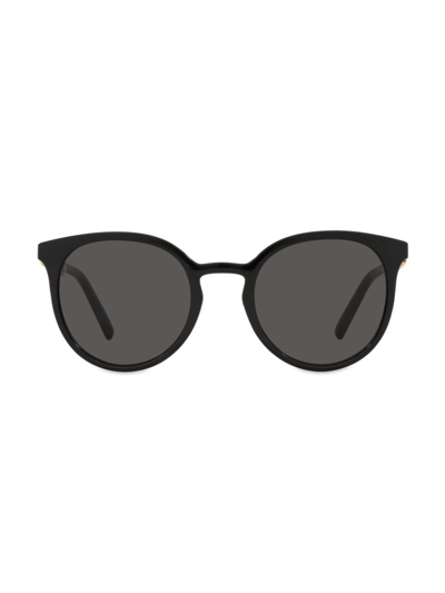 Dolce & Gabbana Women's 52mm Round Sunglasses In Black
