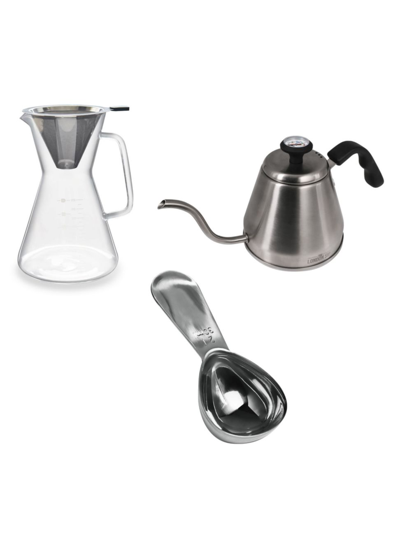 Escali London Sip 3-piece Pour Over Coffee Set In Gray