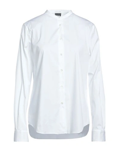 Aspesi Woman Shirt White Size 10 Cotton, Polyamide, Elastane