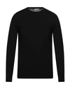 Daniele Alessandrini Homme Man Sweater Black Size 36 Viscose, Polyamide, Wool, Cashmere