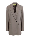 Jjxx By Jack & Jones Woman Blazer Khaki Size S Recycled Polyester, Viscose, Elastane In Beige