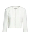 Liu •jo Woman Blazer Cream Size 8 Polyester, Elastane In White