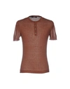 Daniele Alessandrini Man Sweater Cocoa Size 42 Cotton, Polyamide, Polyester In Brown