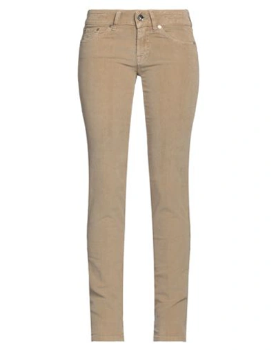 Jacob Cohёn Woman Pants Camel Size 27 Cotton, Elastane In Beige