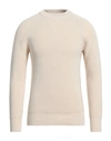 Alpha Studio Man Sweater Cream Size 38 Merino Wool, Polypropylene In White