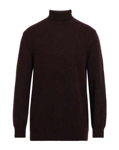 Heritage Man Turtleneck Garnet Size 44 Alpaca Wool, Polyamide, Wool In Red