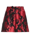 Dries Van Noten Floral Embroidered Mail Shorts In Red