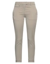 Dondup Woman Pants Khaki Size 28 Cotton, Lyocell, Elastane In Beige