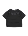 Philosophy Di Lorenzo Serafini Babies'  Toddler Girl Blouse Black Size 4 Cotton