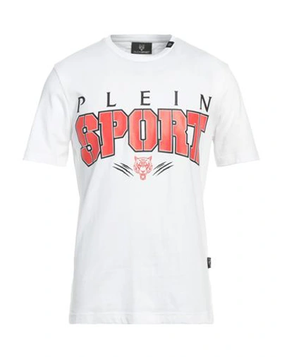 Plein Sport Man T-shirt White Size Xxl Cotton