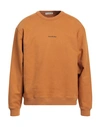 Acne Studios Man Sweatshirt Rust Size M Cotton In Yellow