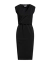 Boutique Moschino Woman Midi Dress Black Size 10 Viscose, Polyamide