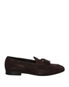 Attimonelli's Man Loafers Dark Brown Size 11 Soft Leather In Brown