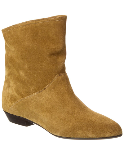 Isabel Marant Solvan Suede Leather Low Boots In Brown