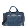 PRADA STUDDED MEDIUM CANAPA TOTE