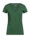 Majestic Filatures Woman T-shirt Green Size 1 Cotton