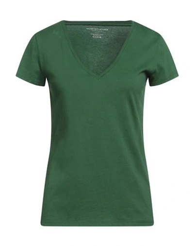 Majestic Filatures Woman T-shirt Green Size 1 Cotton