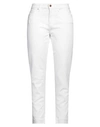 Don The Fuller Woman Jeans White Size 25 Cotton, Elastane