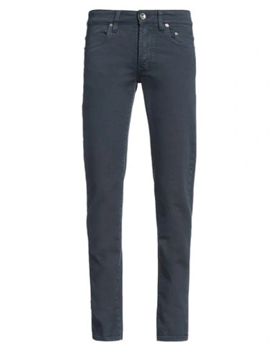 Siviglia Man Pants Midnight Blue Size 29 Cotton, Elastane In Navy Blue