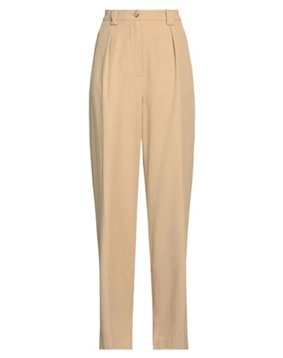 Essentiel Antwerp Woman Pants Beige Size 6 Cotton