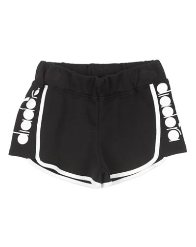 Diadora Babies'  Toddler Girl Shorts & Bermuda Shorts Black Size 4 Cotton