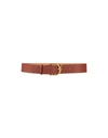 Dsquared2 Woman Belt Brown Size 34 Soft Leather