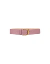 Dsquared2 Woman Belt Pastel Pink Size 34 Soft Leather