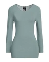 Giorgio Armani Woman Sweater Pastel Blue Size 14 Viscose, Polyester
