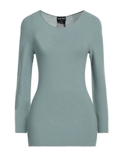 Giorgio Armani Woman Sweater Pastel Blue Size 12 Viscose, Polyester
