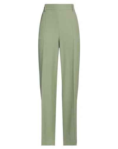 Ottod'ame Woman Pants Military Green Size 6 Polyester, Elastane In Green