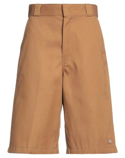 Dickies Man Shorts & Bermuda Shorts Tan Size 34 Polyester, Cotton In Brown