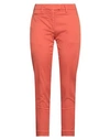 Dondup Woman Jeans Rust Size 30 Cotton, Elastomultiester, Elastane In Red