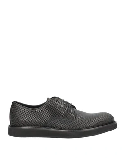 Attimonelli's Man Lace-up Shoes Black Size 7 Soft Leather In Black