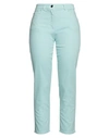 Seventy Sergio Tegon Seventy Venezia Woman Jeans Light Green Size 8 Cotton, Elastane