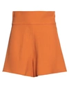 Federica Tosi Woman Shorts & Bermuda Shorts Tan Size 6 Acetate, Viscose In Brown