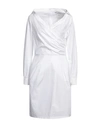 Max Mara Woman Short Dress White Size 8 Cotton