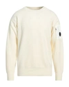 C.p. Company C. P. Company Man Sweater Ivory Size 42 Wool, Polyamide In White