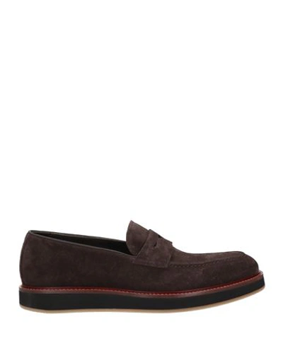 Attimonelli's Man Loafers Dark Brown Size 11 Soft Leather In Brown