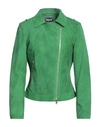Sword 6.6.44 Woman Jacket Green Size 10 Soft Leather