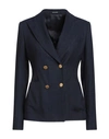 Tagliatore 02-05 Woman Blazer Navy Blue Size 8 Viscose, Polyamide, Lyocell