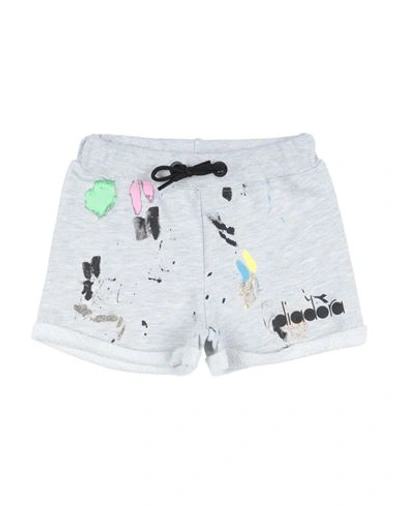 Diadora Babies'  Toddler Girl Shorts & Bermuda Shorts Grey Size 4 Cotton