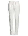 Paolo Pecora Man Pants Off White Size 30 Viscose, Polyamide, Elastane