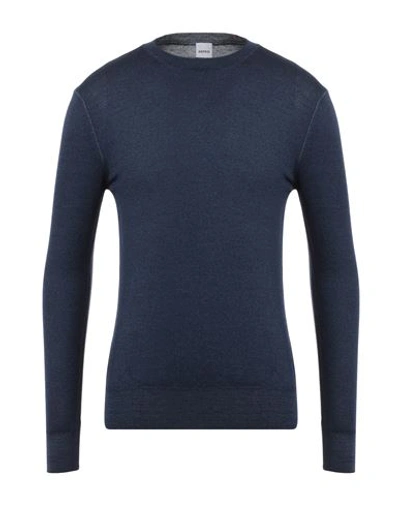 Aspesi Man Sweater Navy Blue Size 38 Wool