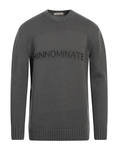 Hinnominate Man Sweater Grey Size L Wool, Acrylic