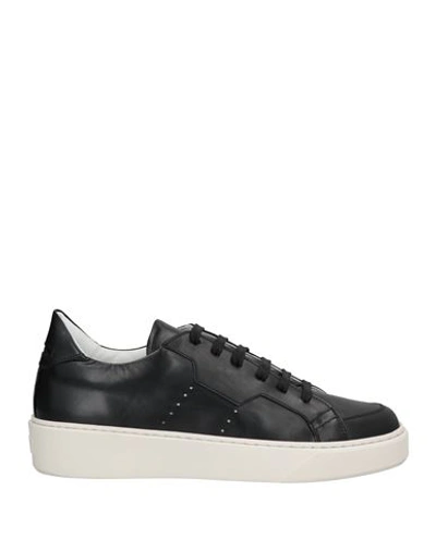 Attimonelli's Man Sneakers Black Size 9 Calfskin