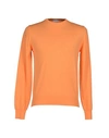 Heritage Man Sweater Orange Size 38 Cotton