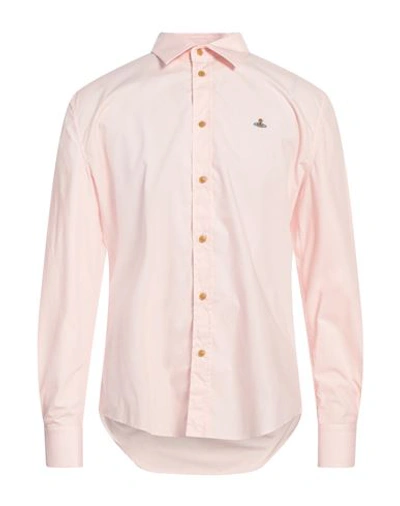 Vivienne Westwood Man Shirt Pink Size 44 Cotton In Pink