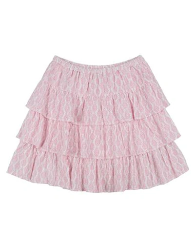 Bonton Woman Mini Skirt Pink Size M Cotton