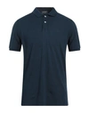 Rossopuro Man Polo Shirt Midnight Blue Size 6 Cotton