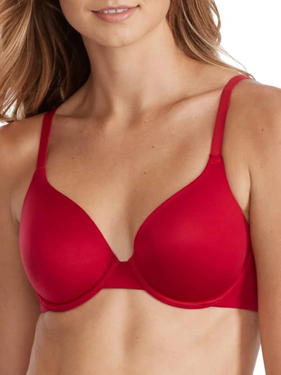 B.tempt'd By Wacoal Future Foundations T-shirt Bra In Haute Red